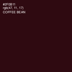 #2F0B11 - Coffee Bean Color Image